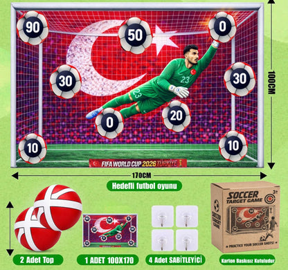 Vur Yapıştır Futbol Oyun Seti – Evde Eğlenceli Antrenman & Hedef Oyunu
